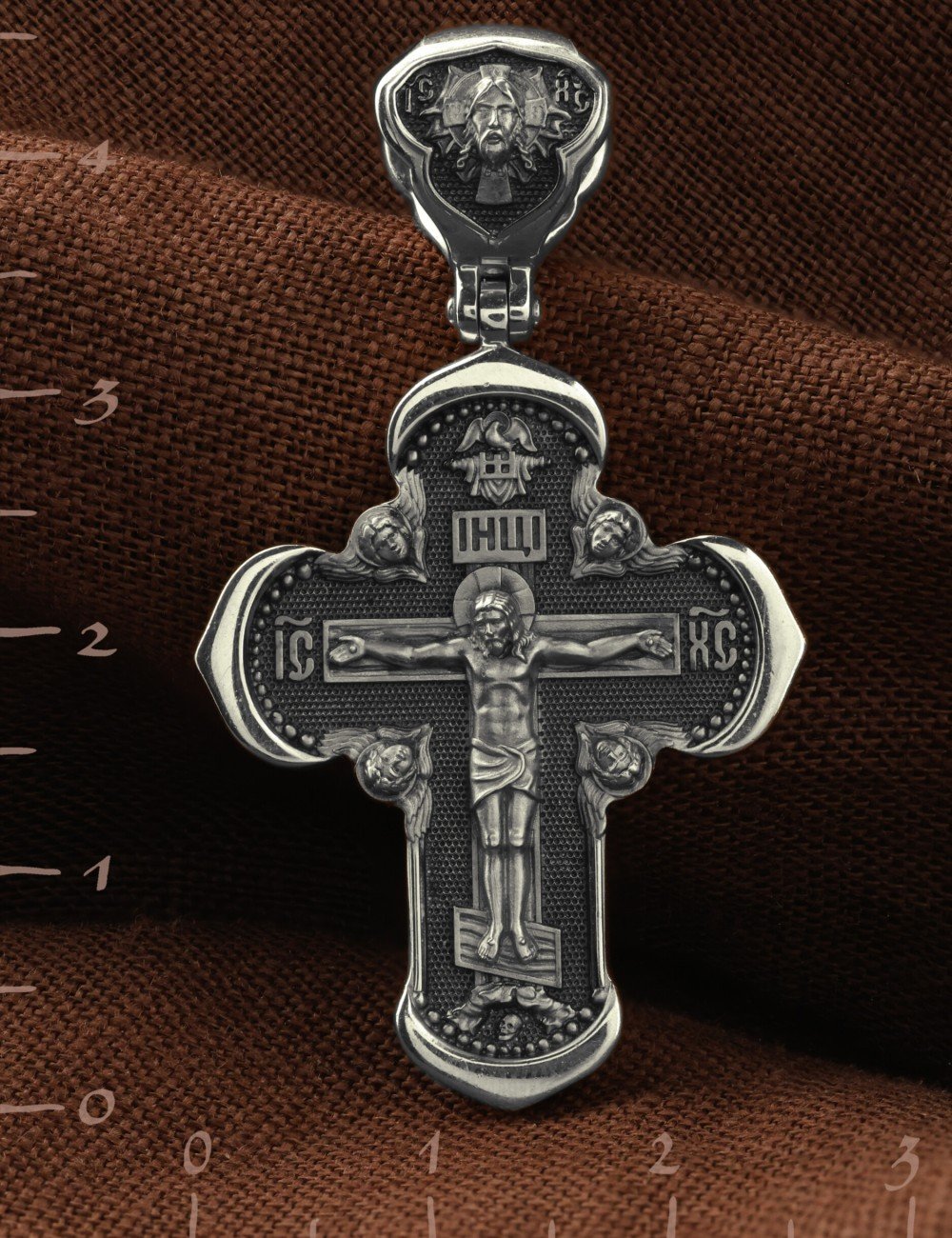 Крест из белого золота