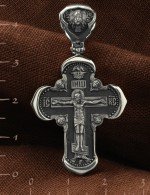 Крест из белого золота