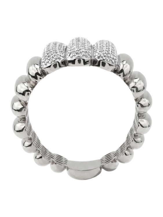 Кольцо из белого золота 585 пробы c бриллиантами