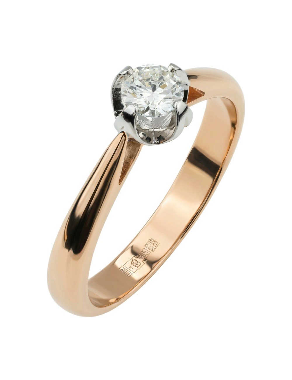 Кольцо из золота c бриллиантами