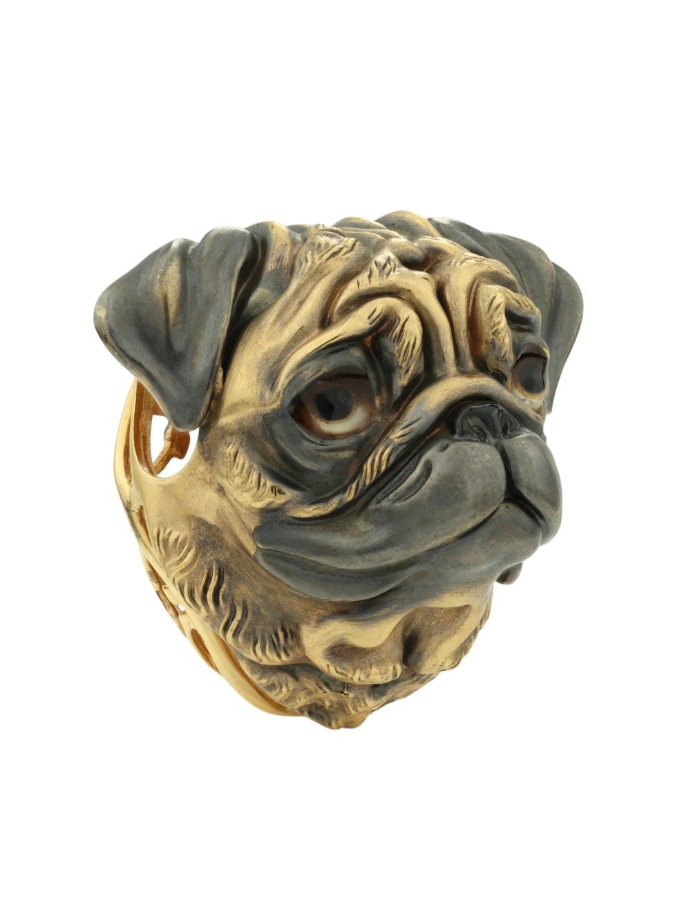 Подвеска из лимонного золота c эмалью