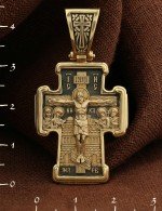 Крест из лимонного золота