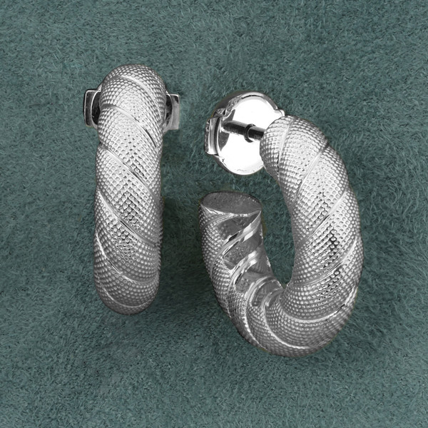 Серьги из белого золота 585 пробы