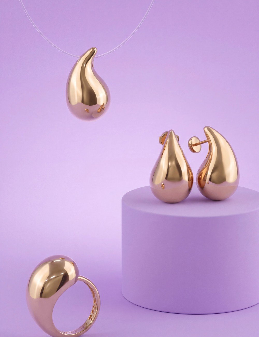 Серьги из золота 585 пробы
