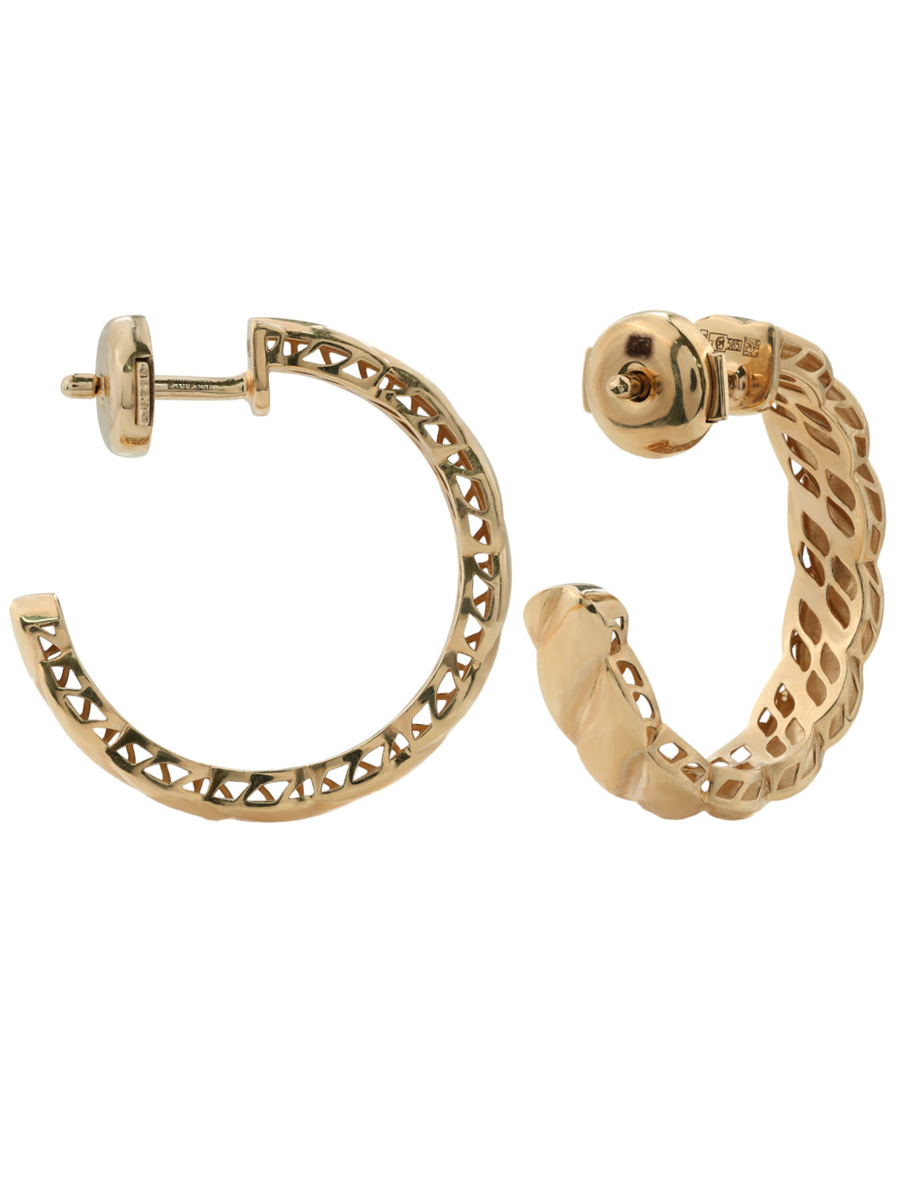 Серьги из красного золота 585 пробы