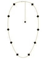 Колье из лимонного золота c ониксом