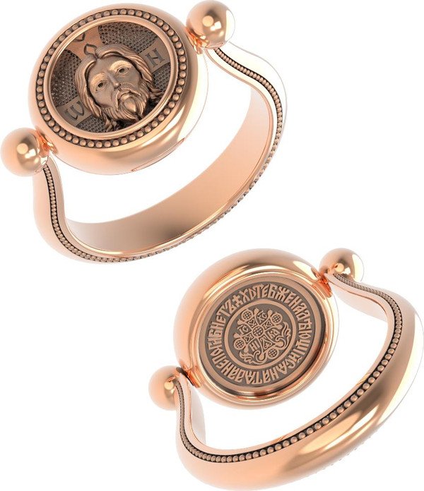 Кольцо из красного золота 585 пробы