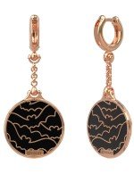 Серьги из золота c эмалью и ониксом