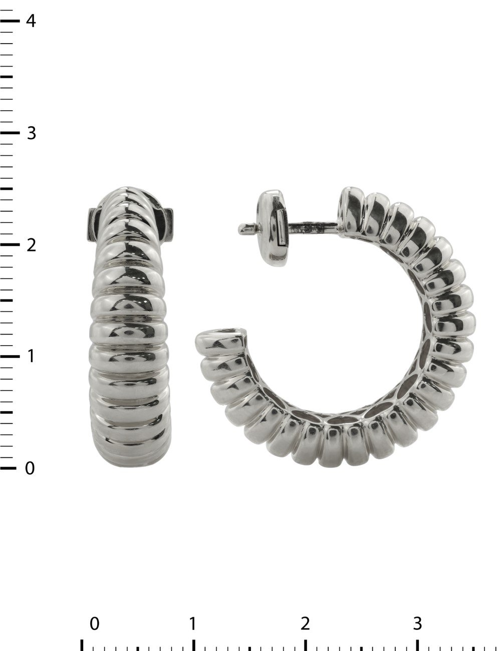 Серьги из белого золота