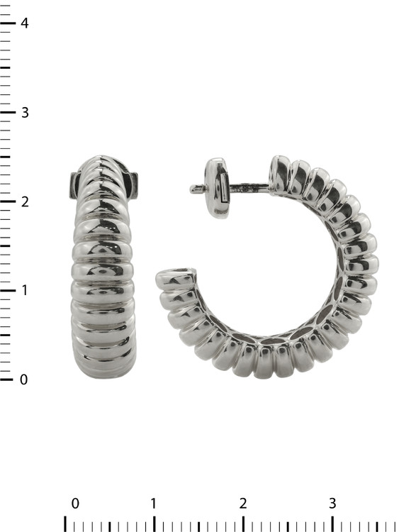 Серьги из белого золота 585 пробы