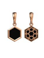 Подвеска из золота c ониксом