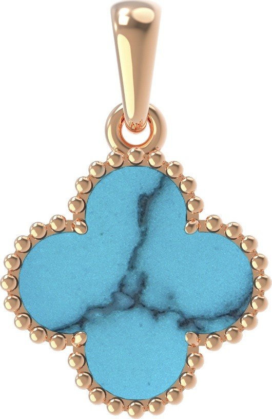 Подвеска из золота c бирюзой