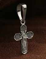 Крест из белого золота