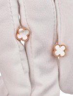 Серьги из золота c перламутром