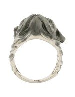 Кольцо из белого золота c эмалью