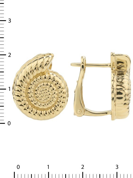 Серьги из лимонного золота