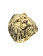 Кольцо из лимонного золота 585 пробы c эмалью