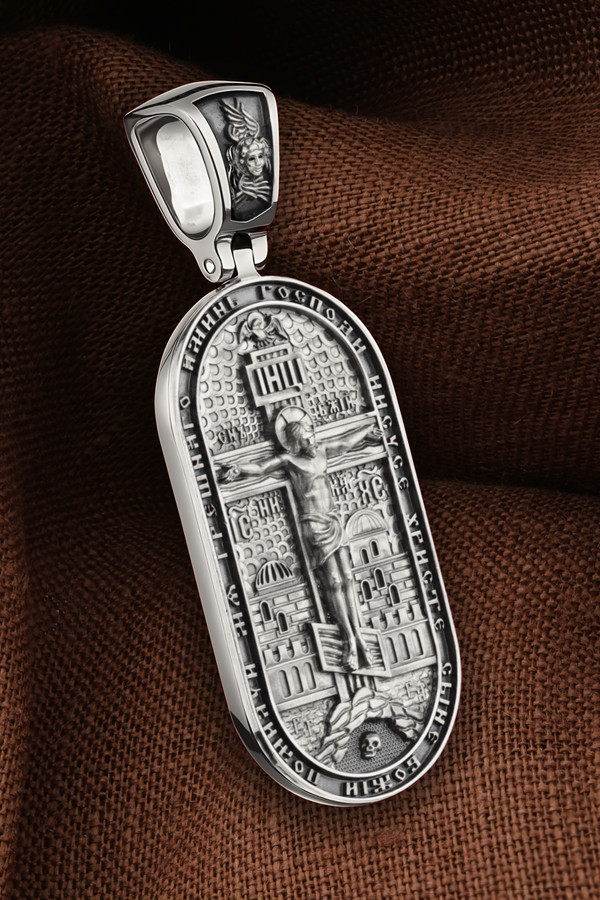 Образок из белого золота 585 пробы