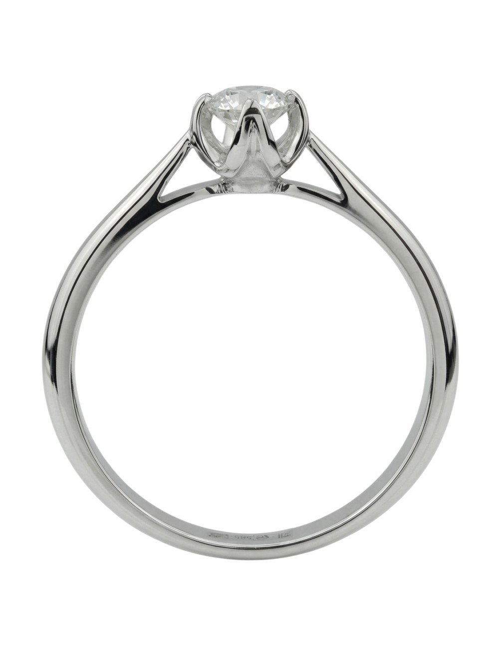 Кольцо из белого золота c бриллиантами