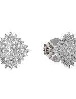 Серьги из белого золота c бриллиантами