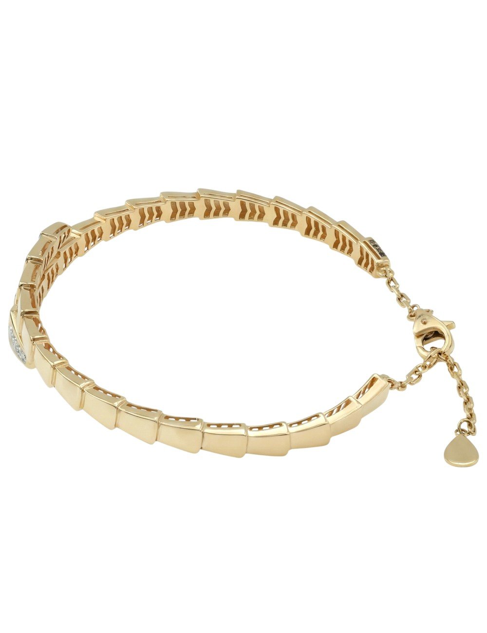 Браслет из лимонного золота c бриллиантами