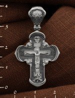 Крест из белого золота