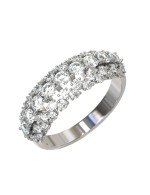 Кольцо из белого золота c бриллиантами