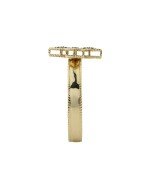 Кольцо из лимонного золота c бриллиантами