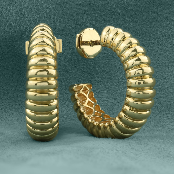 Серьги из лимонного золота 585 пробы