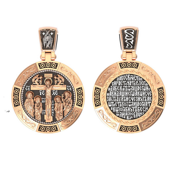 Образок из красного золота 585 пробы