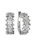 Серьги из белого золота c бриллиантами