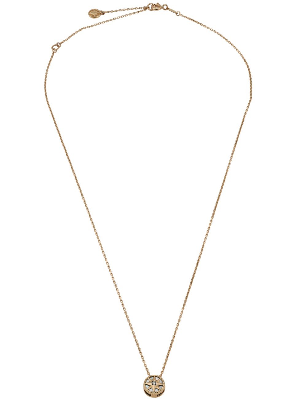 Колье из золота c бриллиантами и перламутром