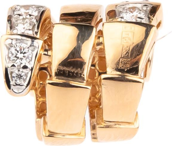 Подвеска из красного золота 585 пробы c бриллиантами