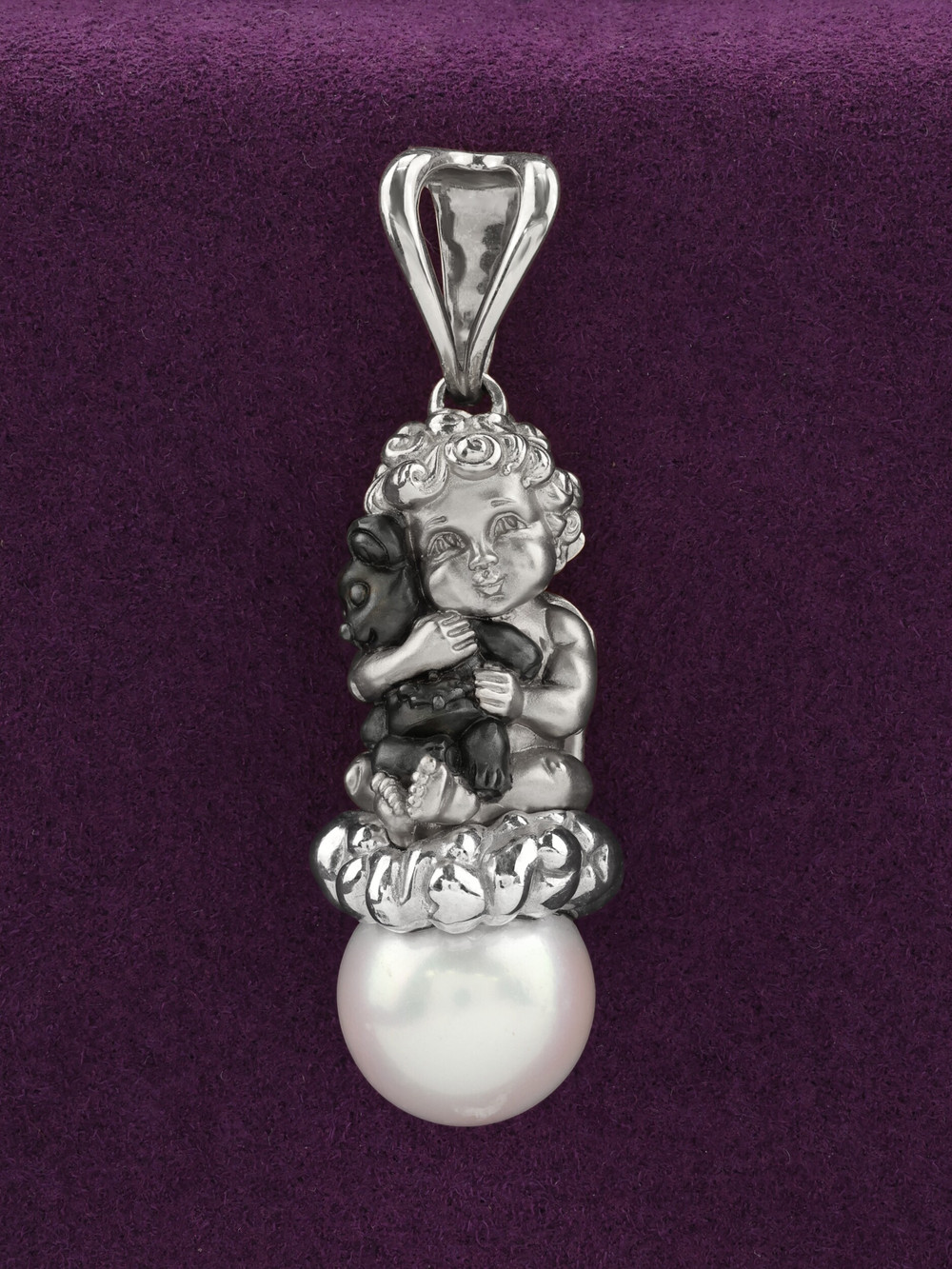 Подвеска из белого золота 585 пробы