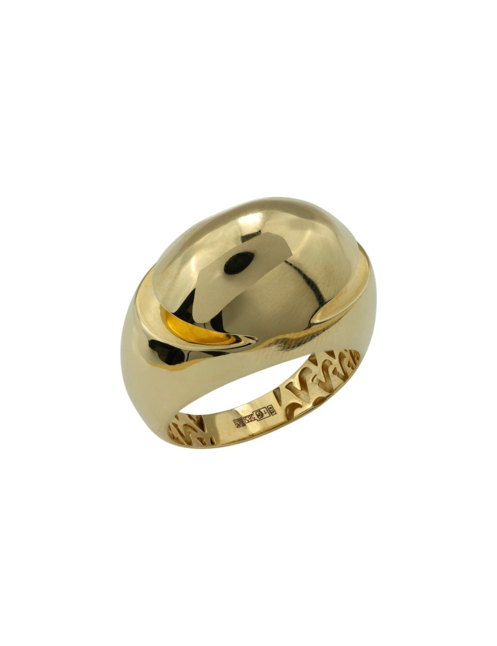 Кольцо из лимонного золота