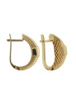 Серьги из лимонного золота