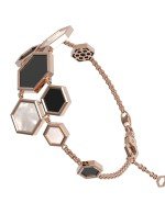 Браслет из золота c ониксом и перламутром