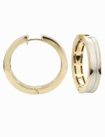 Серьги из лимонного золота c рубином