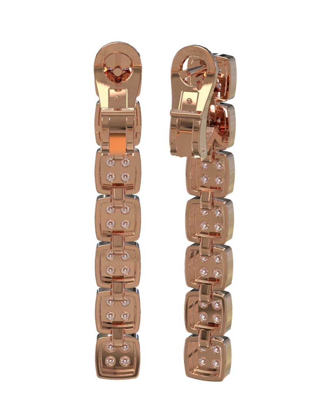 Серьги из золота c бриллиантами