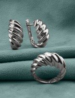 Серьги из белого золота