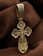 Крест из лимонного золота