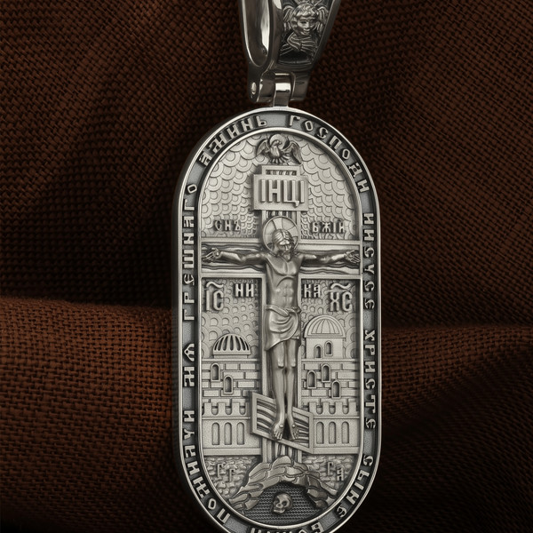 Образок из белого золота 585 пробы