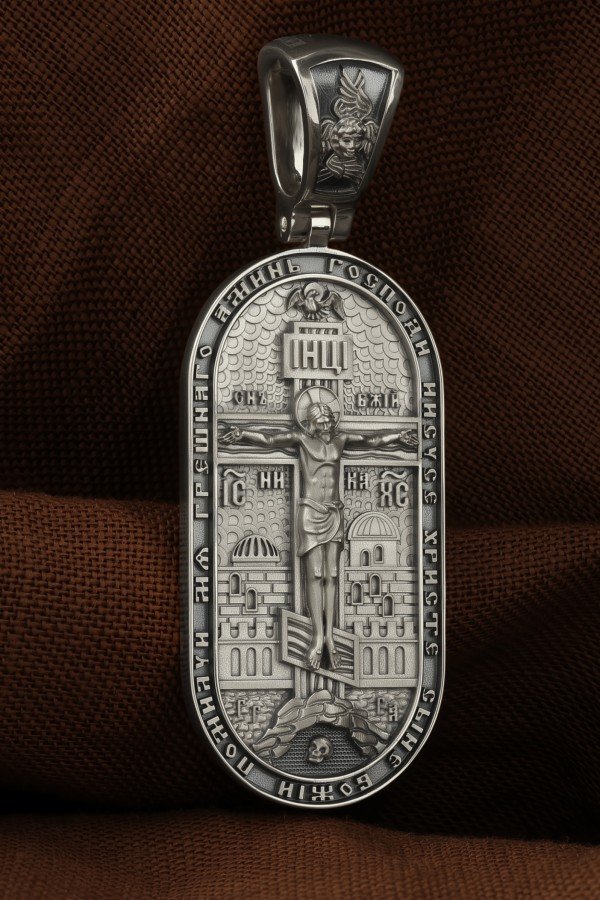 Образок из белого золота