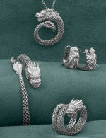 Серьги из белого золота c бриллиантами