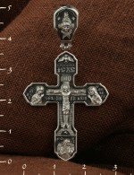 Крест из белого золота