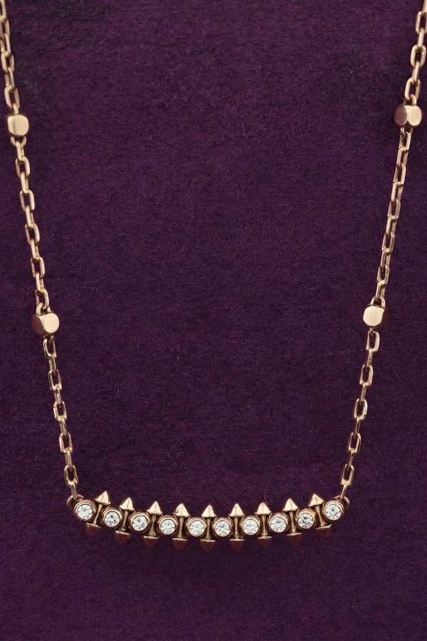 Колье из розового золота c бриллиантами