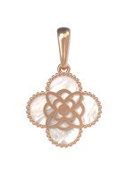 Подвеска из золота c бриллиантами и перламутром