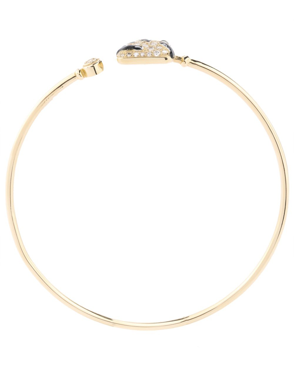 Браслет из лимонного золота c эмалью и бриллиантами