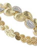 Браслет из лимонного золота c бриллиантами