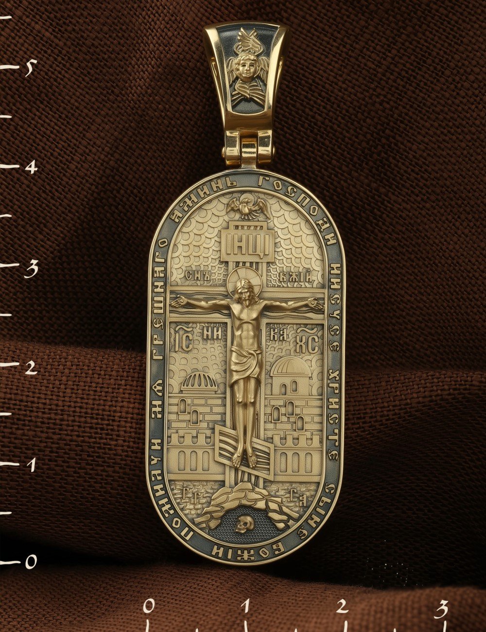 Образок из лимонного золота